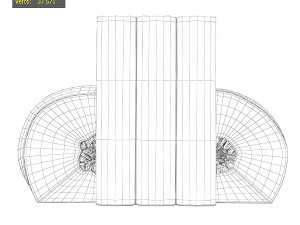 The holder for books Agat 3D Model