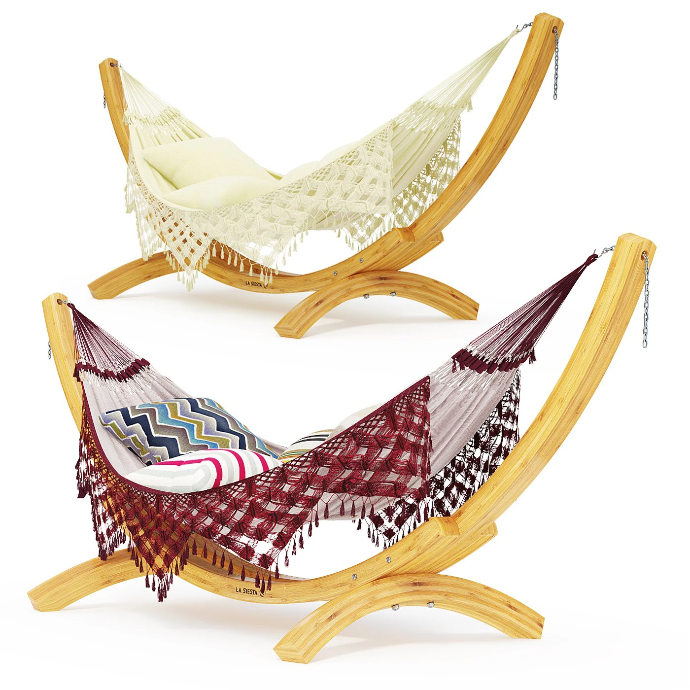 Hammock La Siesta Bossanova 3D Model .c4d .max .obj .3ds .fbx .stl .blend 
