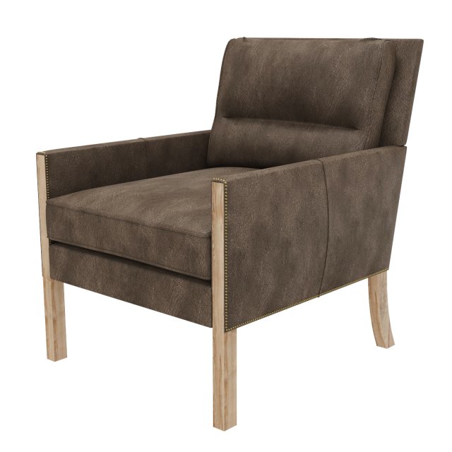 Armchair Brantley Leather Chair Modelo 3D .c4d .max .obj .3ds .fbx .stl .blend 