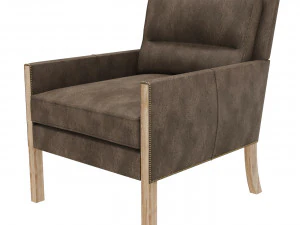 Armchair Brantley Leather Chair 3D Model