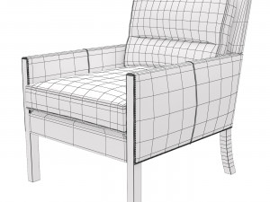 Armchair Brantley Leather Chair Modelo 3D