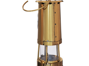 Lantern Brass and Cast Iron Miners Model 3D