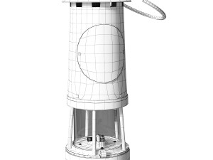Lantern Brass and Cast Iron Miners Model 3D