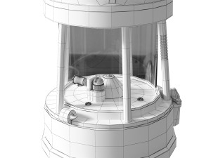 Lantern Brass and Cast Iron Miners Model 3D