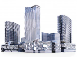 Brickell Miami Shopping e Centro de Escrit&oacute;rios Modelo 3D