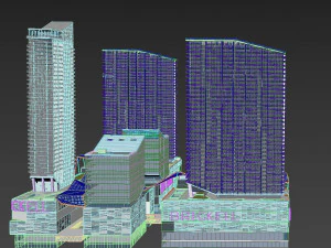Brickell Miami Shopping and Office Center 3D Model