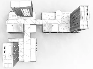 Brickell Miami Shopping and Office Center 3D Model
