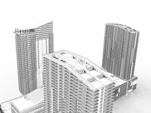 Brickell Miami Shopping and Office Center 3D Model