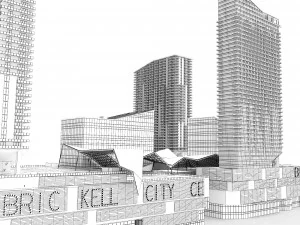 Brickell Miami Shopping and Office Center 3D Model