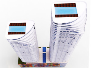Brickell Heights building 3D Модель