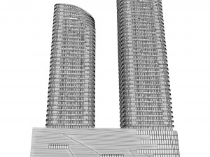 Brickell Heights building 3D Модель