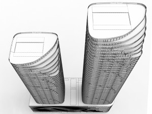 Brickell Heights building 3D Модель