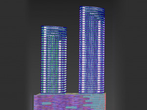 Brickell Heights building 3D Модель