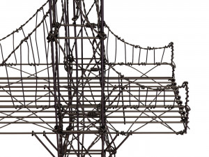Brooklyn wire bridge 3D Model