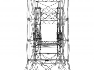 Brooklyn wire bridge 3D Model