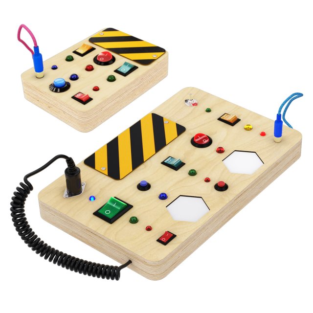 Busy board 3D Model .c4d .max .obj .3ds .fbx .stl .blend