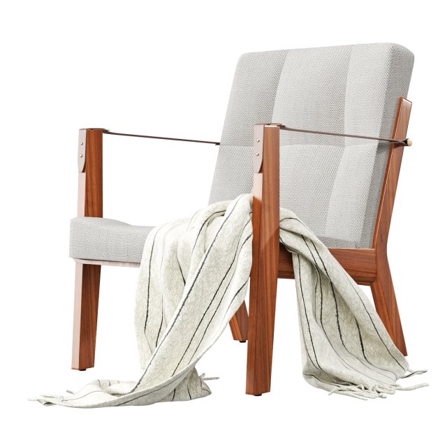 Capo lounge chair 3D 모델 .c4d .max .obj .3ds .fbx .stl .blend 