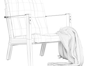 Capo lounge chair 3D 모델