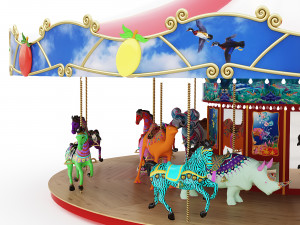 Carousel 3D मॉडल