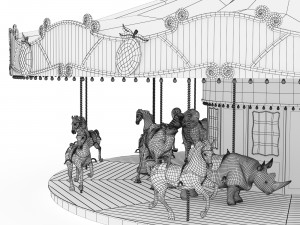 Carousel 3D मॉडल