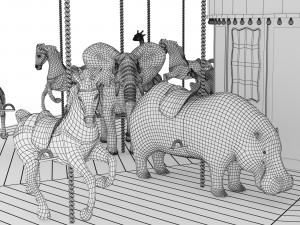 Carousel 3D मॉडल