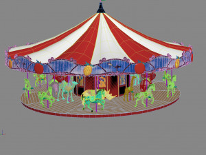 Carousel 3D मॉडल