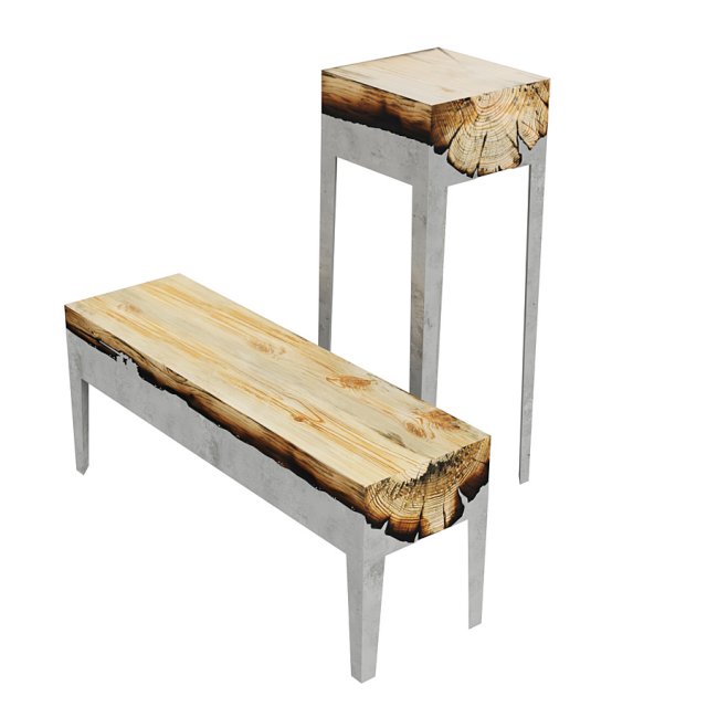 Chair Cast Aluminum Hilla Shamia 3D मॉडल .c4d .max .obj .3ds .fbx .stl .blend 