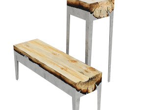 Chair Cast Aluminum Hilla Shamia 3D 模型