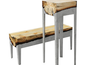 Chair Cast Aluminum Hilla Shamia 3D मॉडल