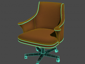 Chair Century Chair Wing Style Model 3D