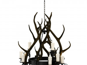 Horn chandelier 3Dモデル