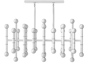 Chandelier Meurise Rectangular Jonathan ADLER 3D Model