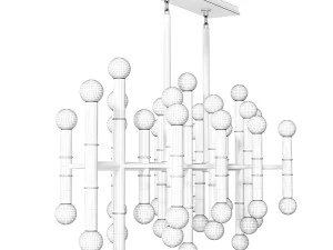 Chandelier Meurise Rectangular Jonathan ADLER 3D Model