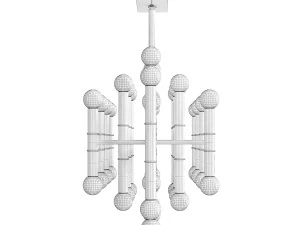 Chandelier Meurise Rectangular Jonathan ADLER 3D Model