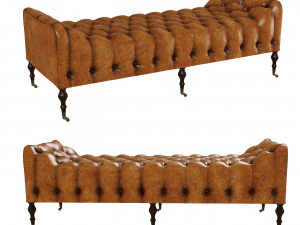 切斯特菲尔德长凳 3D 模型