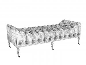 Chesterfield bench 3Dモデル