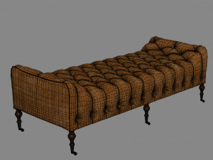 Chesterfield bench 3Dモデル