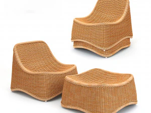 Stuhl Chill Lounge 3D Modell