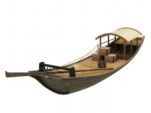 Chinese boats 3D Модель