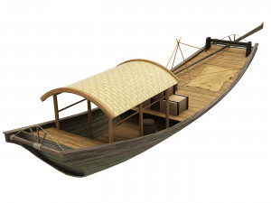 Chinese boats 3D Модель