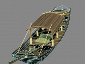 Chinese boats 3D Модель
