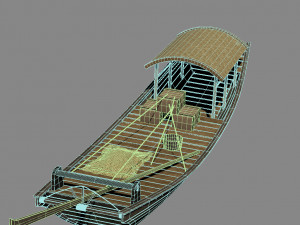 Chinese boats 3D Модель