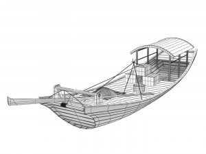 Chinese boats 3D Модель