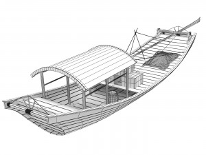 Chinese boats 3D Модель