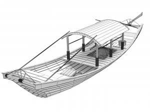 Chinese boats 3D Модель