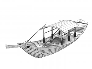 Chinese boats 3D Модель