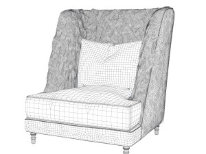 Chole louhge chair Modèle 3D