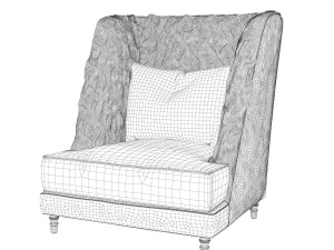 Chole louhge chair 3D Model