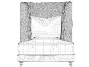 Chole louhge chair Modèle 3D