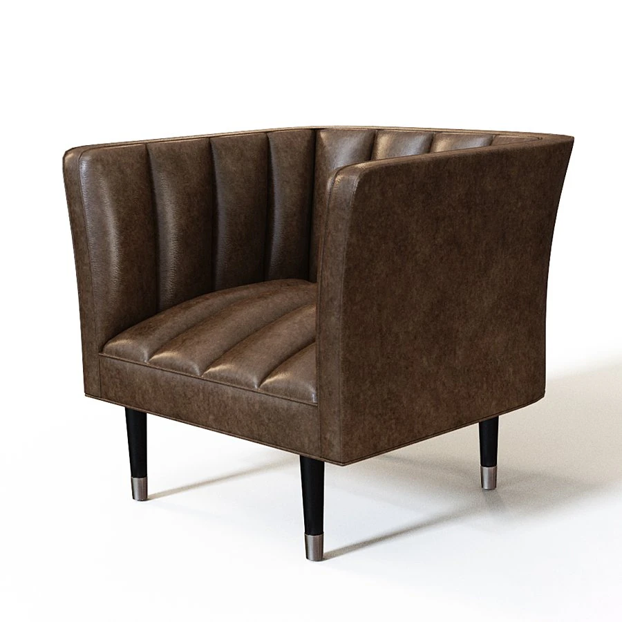 Chair Arteriors Christophe Chair 3D Model .c4d .max .obj .3ds .fbx .stl .blend 